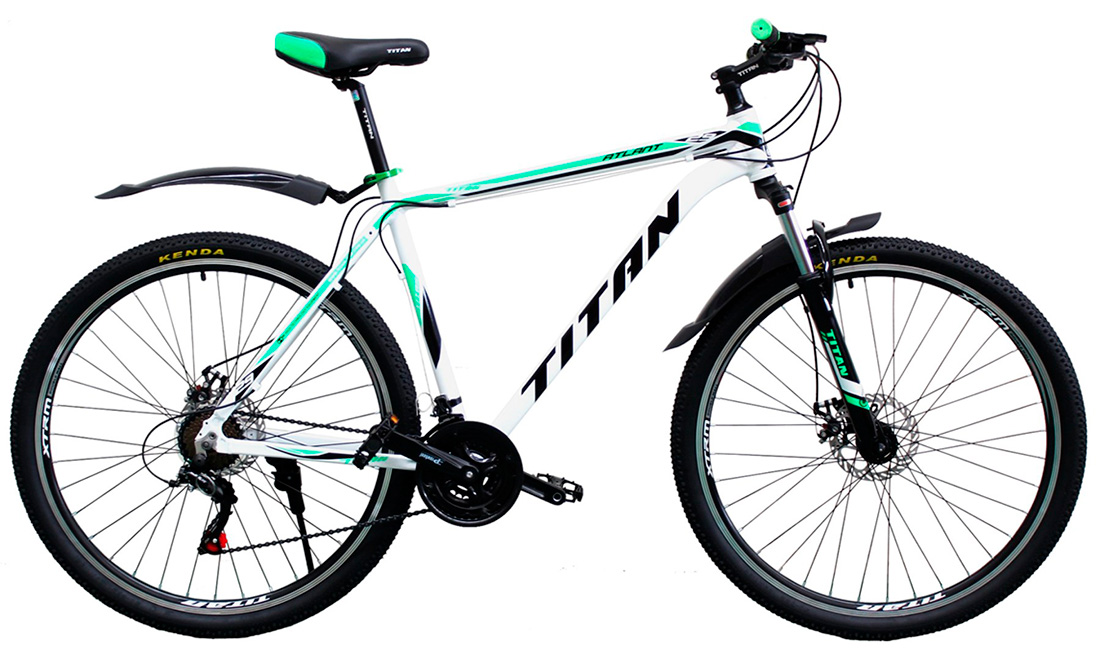 Фотография Велосипед Titan Atlant 27,5" (2020) 2020 Бело-зеленый 